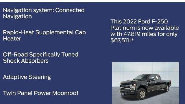 2022 Ford F-250 Super Duty Platinum