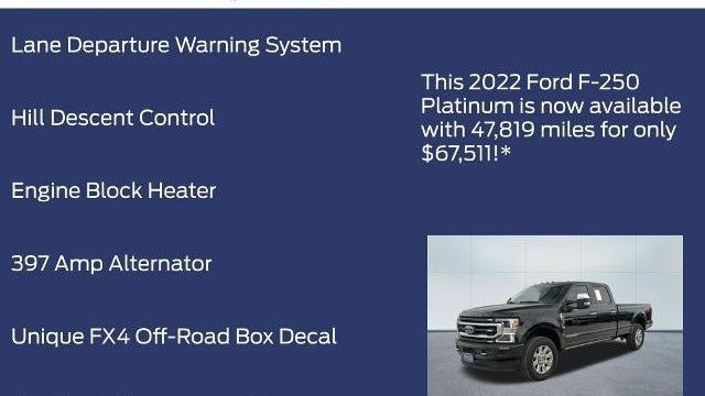 2022 Ford F-250 Super Duty Platinum