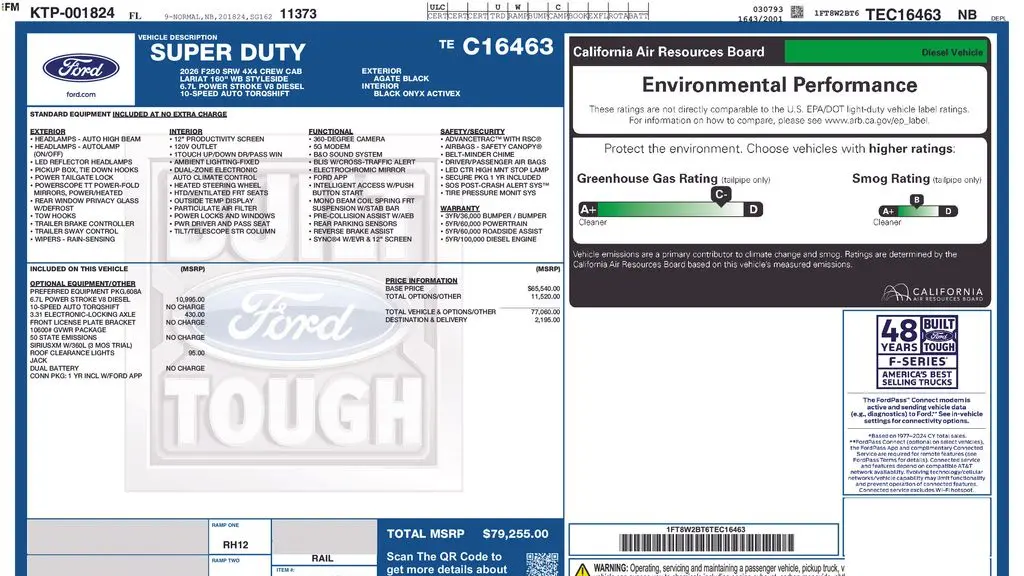 2026 Ford F-250 Super Duty King Ranch