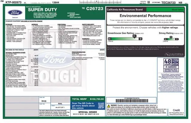 2026 Ford F-350 - $116,874