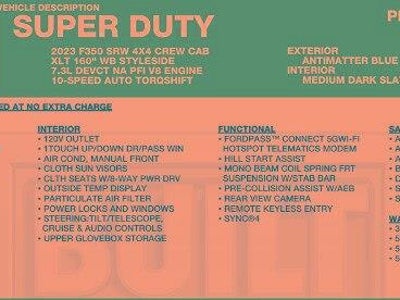 2023 Ford F-350 Super Duty 4X4 King Ranch 4DR Crew Cab 6.8 FT. SB SRW Pickup