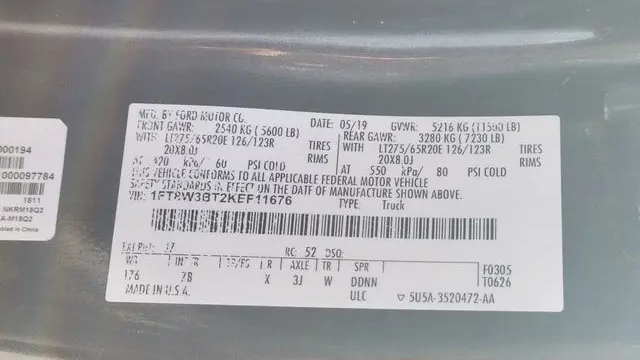 2019 Ford F-350 Super Duty XL