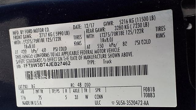 2018 Ford F-350 Super Duty Platinum