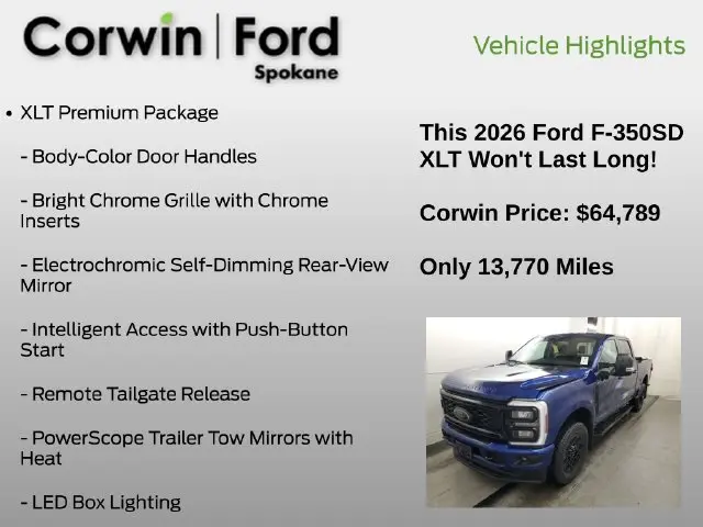 2026 Ford F-350 - $64,789