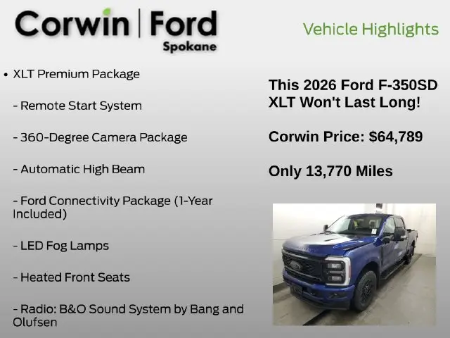 2026 Ford F-350 - $64,789