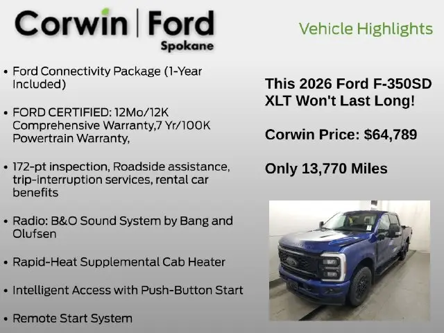 2026 Ford F-350 - $64,789