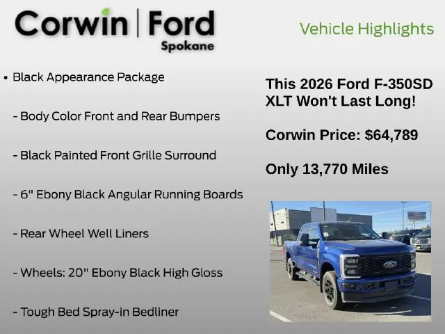 2026 Ford F-350 - $64,789