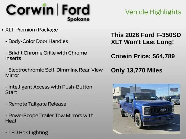 2026 Ford F-350 - $64,789