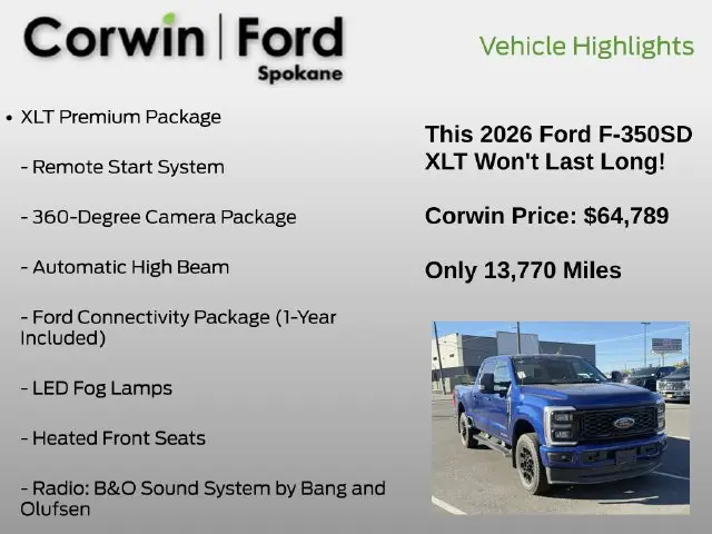 2026 Ford F-350 - $64,789