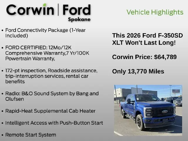 2026 Ford F-350 - $64,789