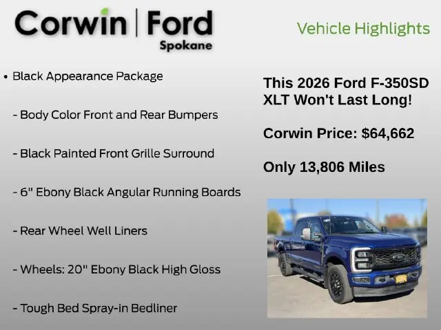 2026 Ford F-350 - $64,662