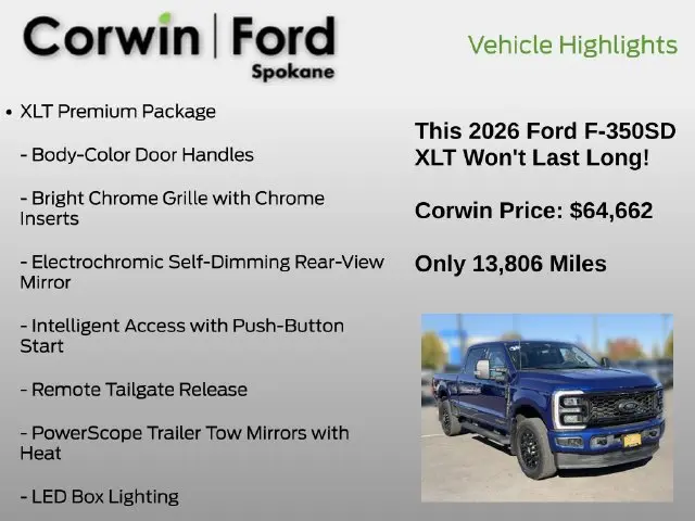 2026 Ford F-350 - $64,662
