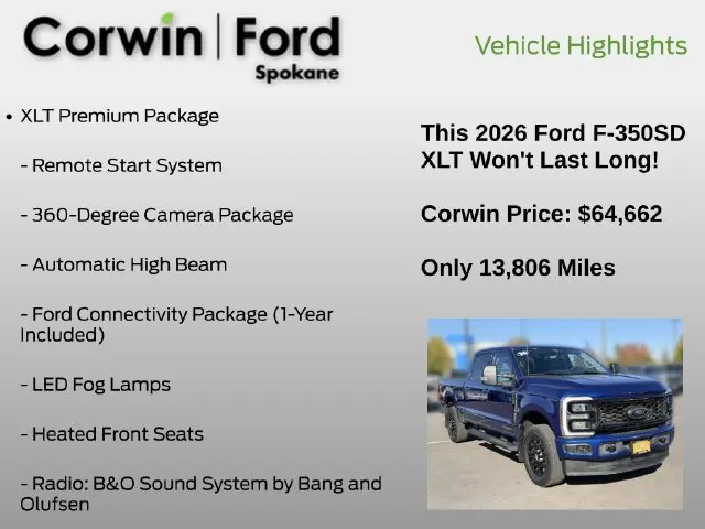 2026 Ford F-350 - $64,662