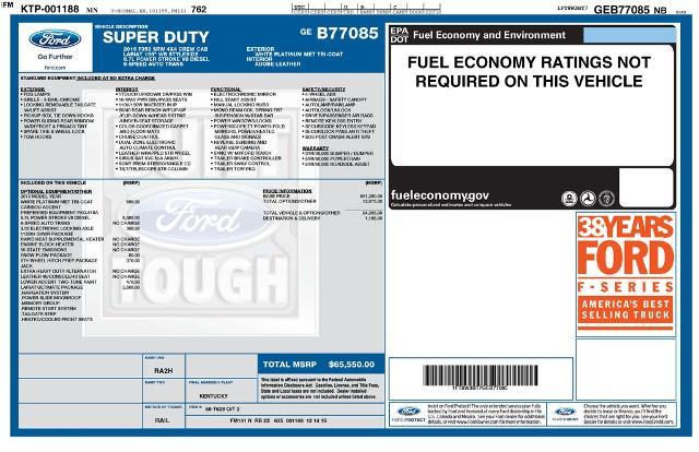 2016 Ford F-350 Super Duty Lariat — photo 1 of 6