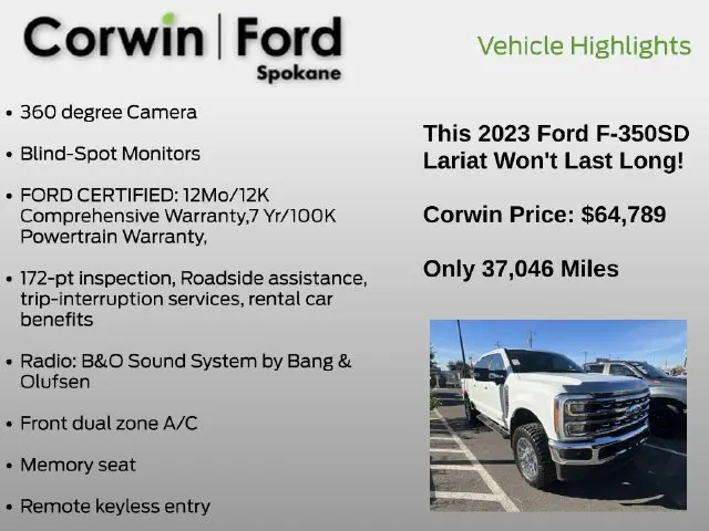 2023 Ford F-350 - $64,789