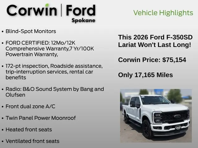 2026 Ford F-350 - $75,154