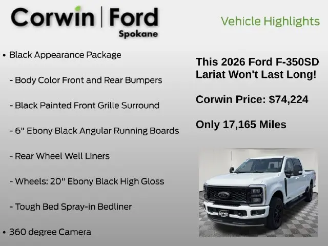 2026 Ford F-350 - $74,224
