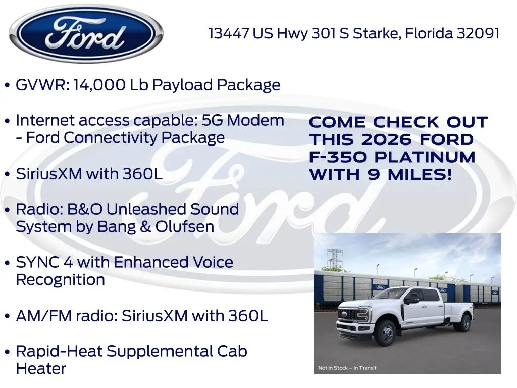 2026 Ford F-350 - $89,777