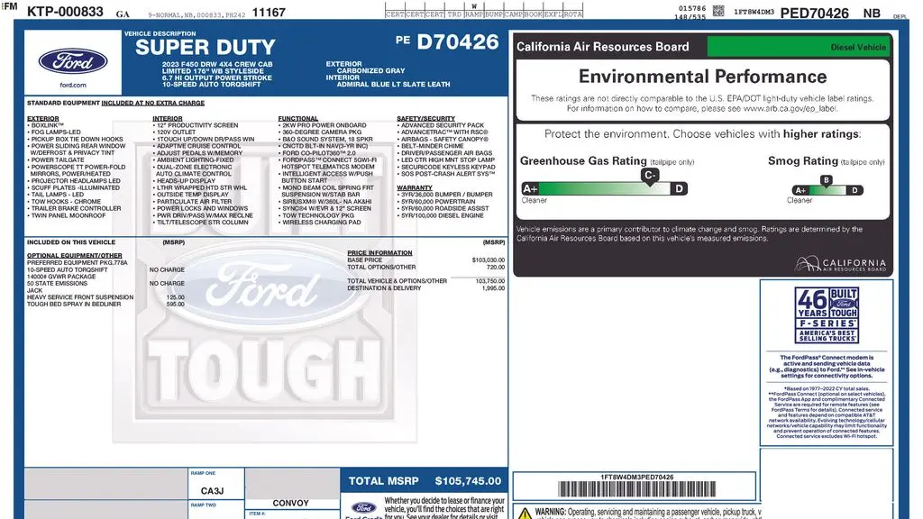 2023 Ford F-450 Super Duty King Ranch