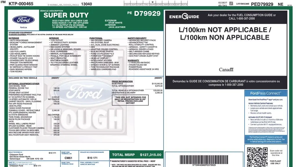 2023 Ford F-450 Super Duty King Ranch