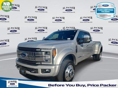 2019 Ford F-450 Super Duty 4X4 Platinum 4DR Crew Cab 8 FT. LB DRW Pickup