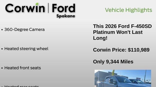 2026 Ford F-450 Super Duty Platinum