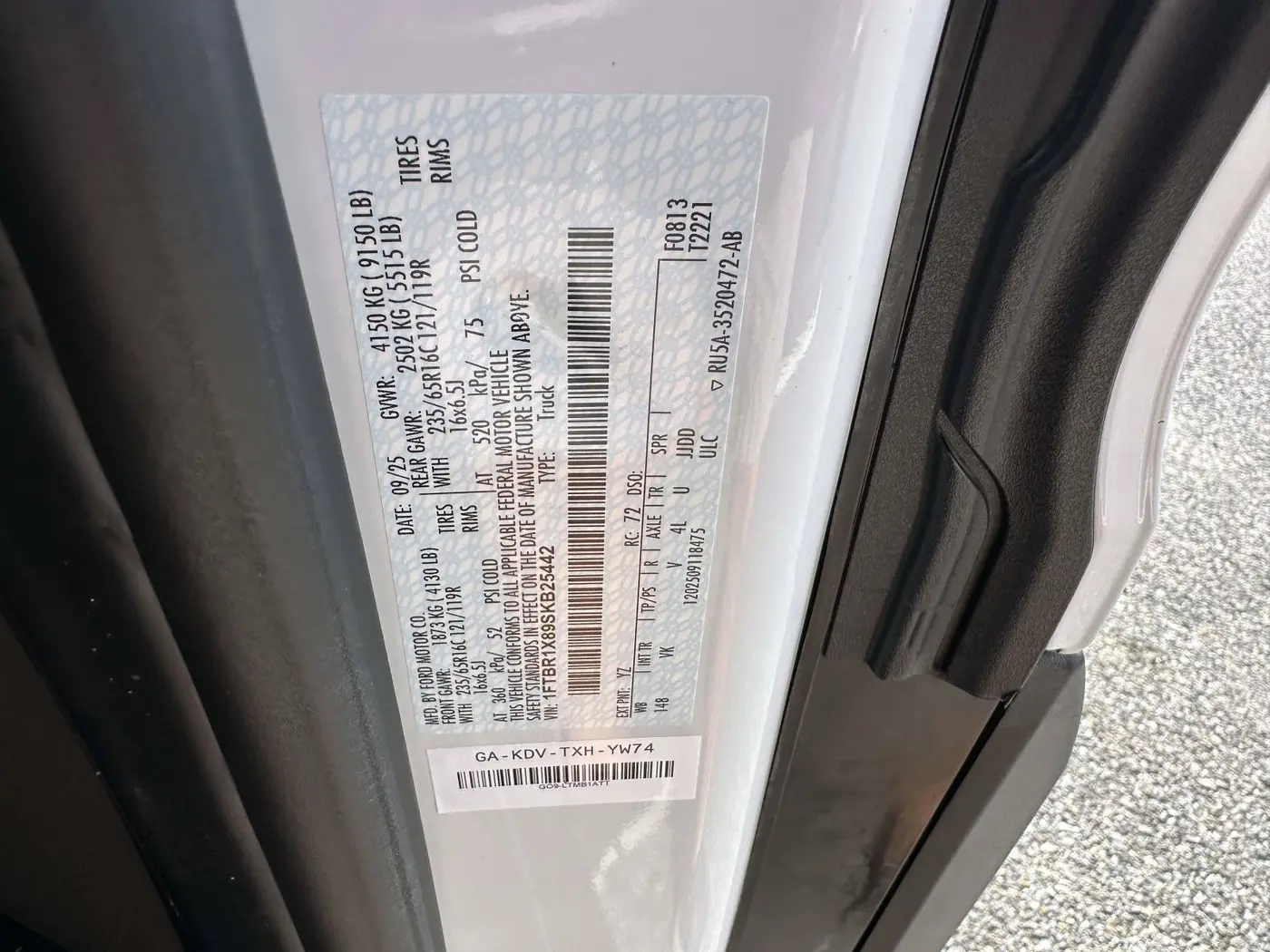 2025 Ford Transit - $39,000