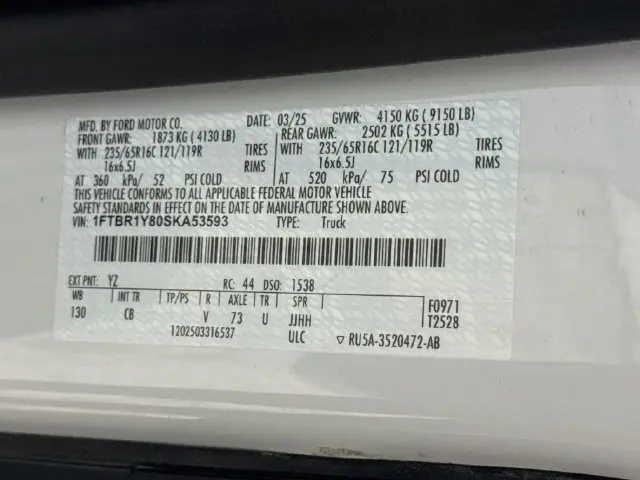 2025 Ford Transit - $31,862