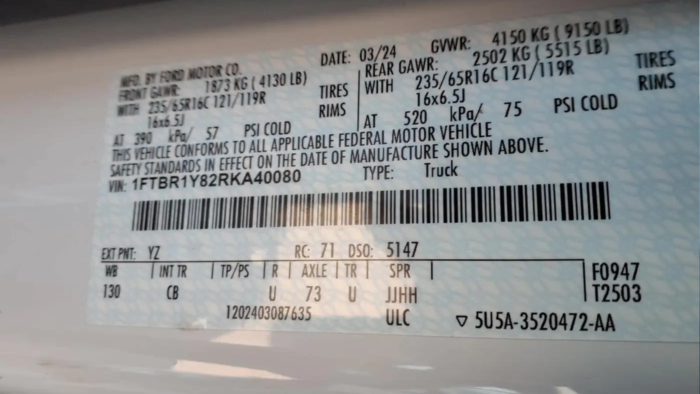 2024 Ford Transit 250
