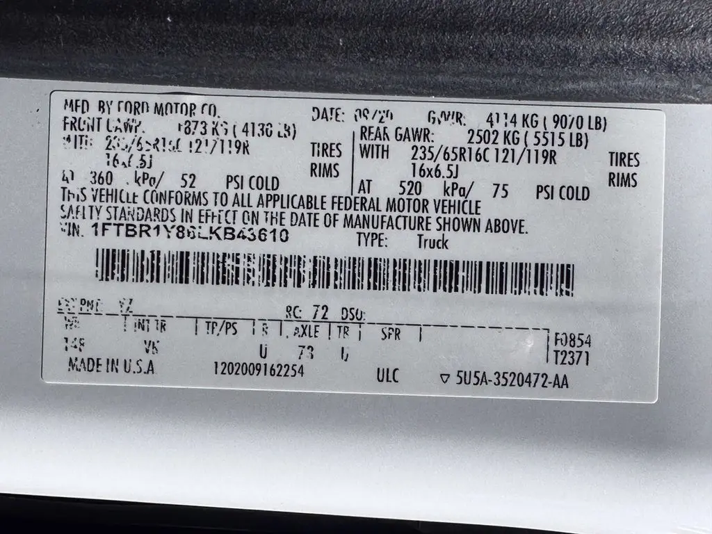 2020 Ford Transit - $24,500