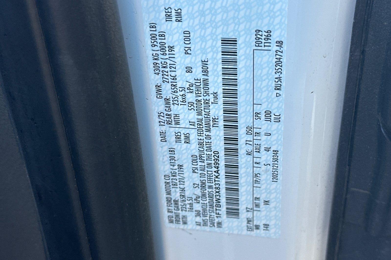 2026 Ford Transit - $51,500
