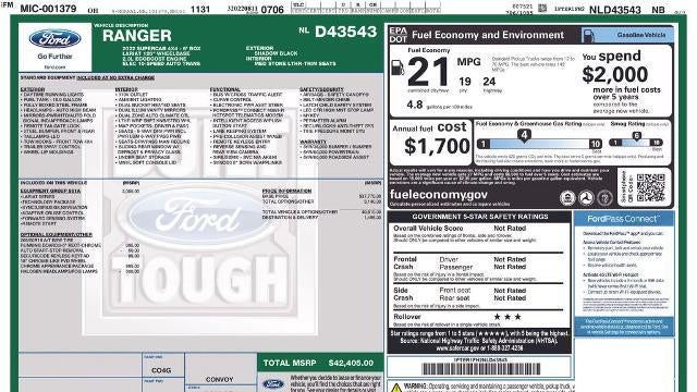 2022 Ford Ranger XL