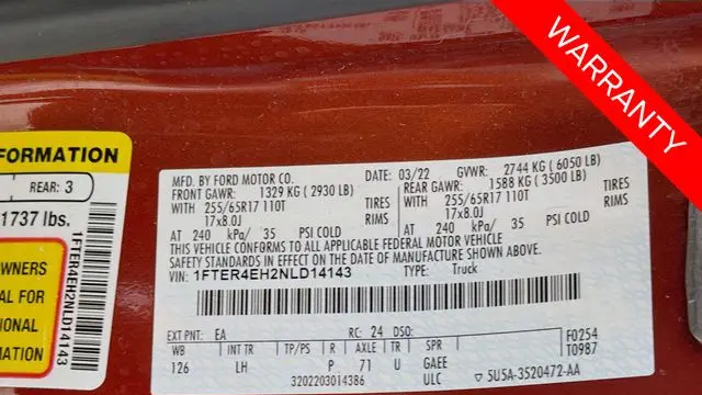 2022 Ford Ranger XL