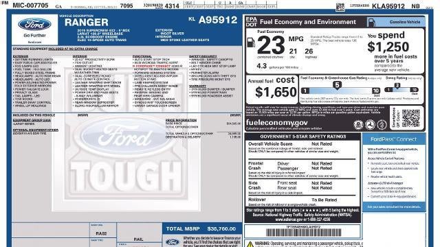 2019 Ford Ranger XL