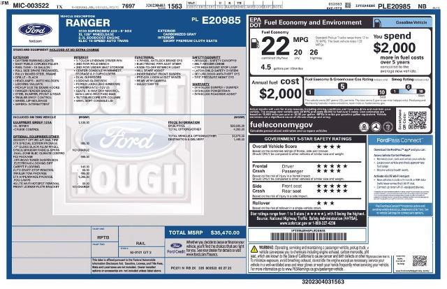 2023 Ford Ranger XL — photo 1 of 24
