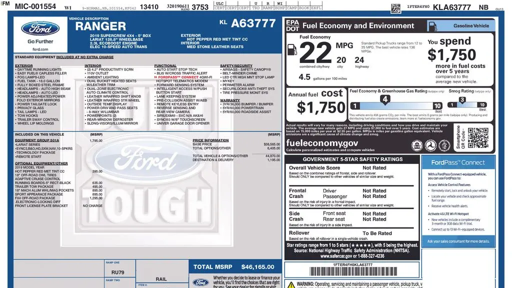 2019 Ford Ranger XL