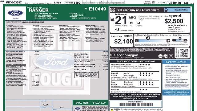 2023 Ford Ranger XL