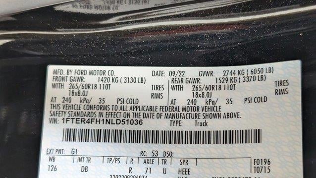 2022 Ford Ranger XL