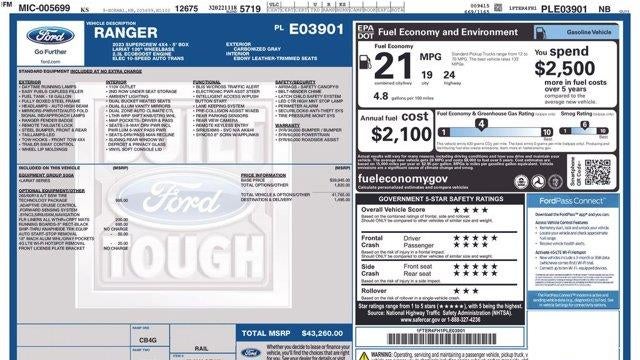 Preowned 2023 Ford Ranger Lariat for Sale