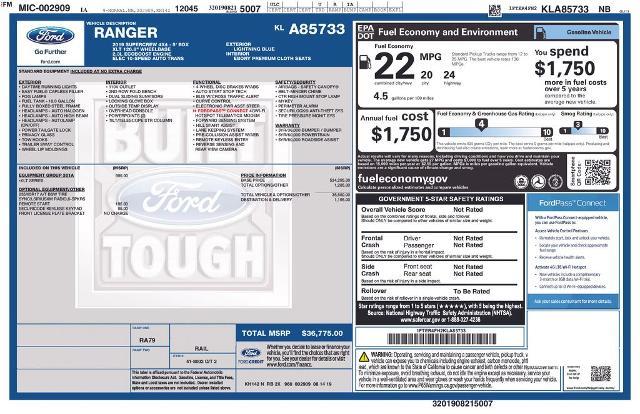 2019 Ford Ranger - $19,822