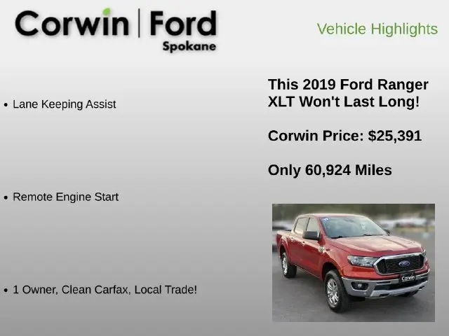 2019 Ford Ranger - $25,391