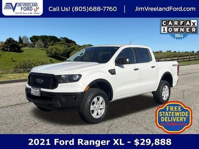 2021 Ford Ranger 4X4 XL 4DR Supercrew 5.1 FT. SB