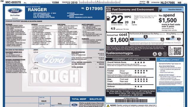 2022 Ford Ranger XL