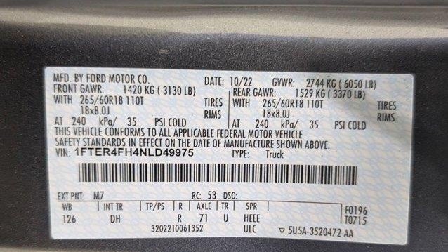 2022 Ford Ranger XL