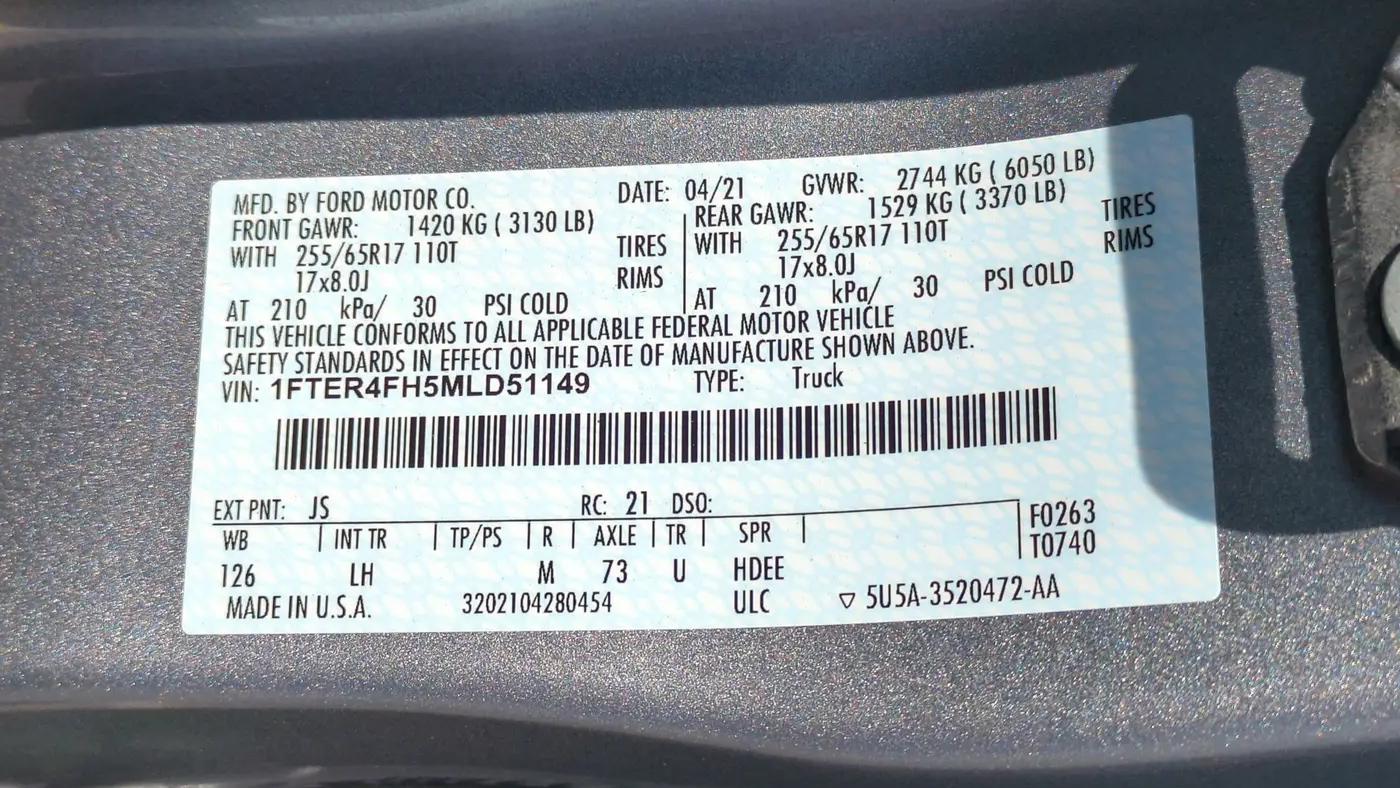 2021 Ford Ranger XL