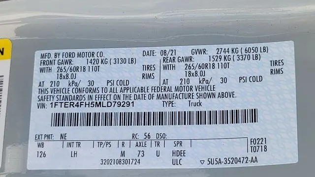 2021 Ford Ranger XL