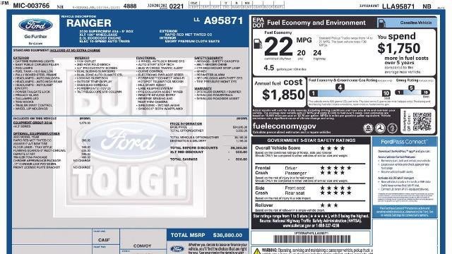 2020 Ford Ranger XLT