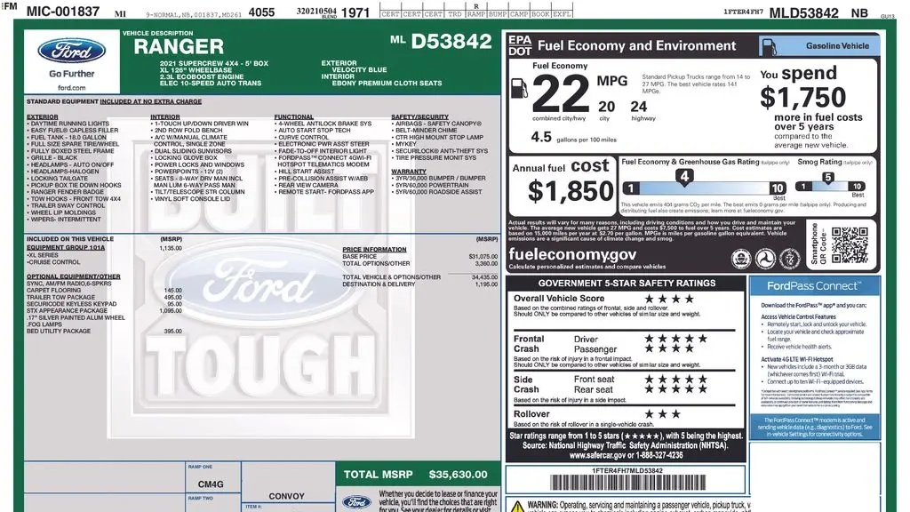 2021 Ford Ranger XLT