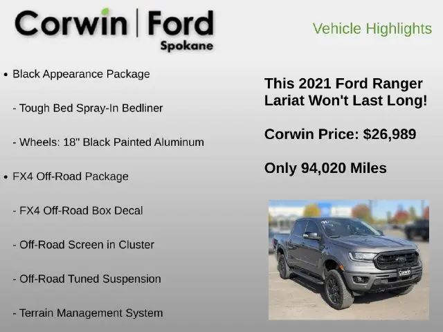 2021 Ford Ranger - $26,989