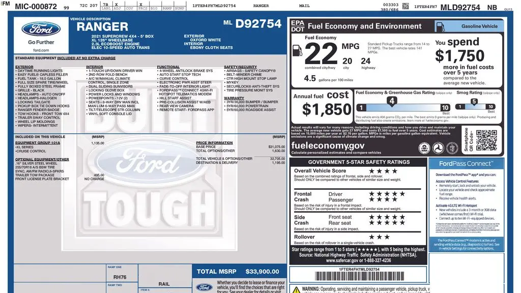 2021 Ford Ranger XLT